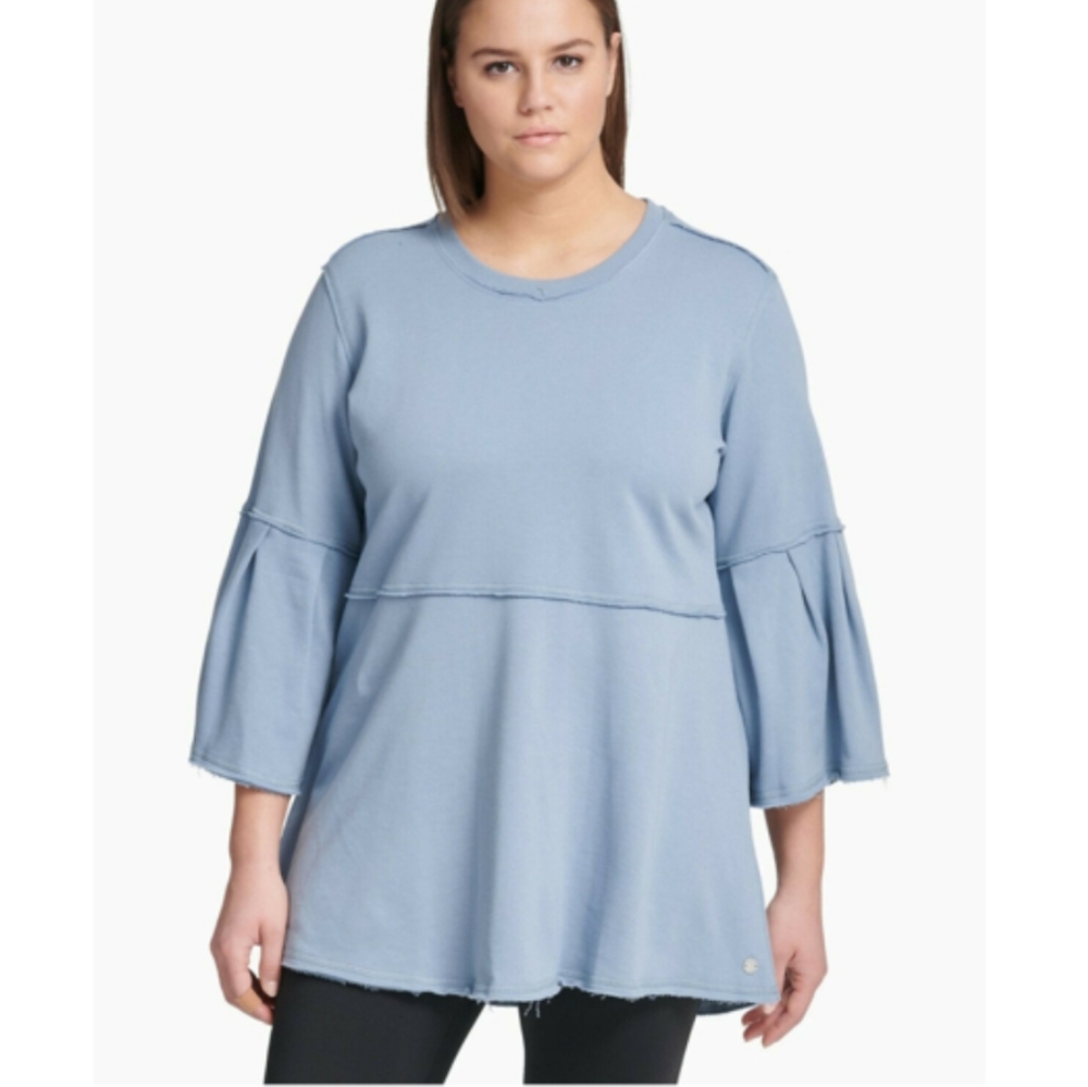 CALVIN KLEIN BELL SLEEVES TUNIC SWEATER S